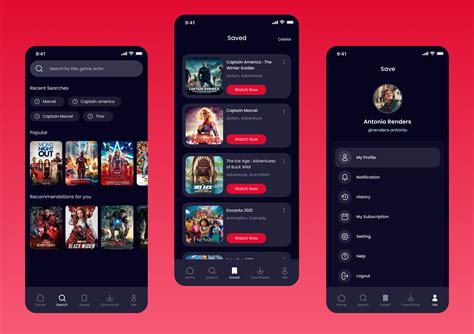 navigate streaming app